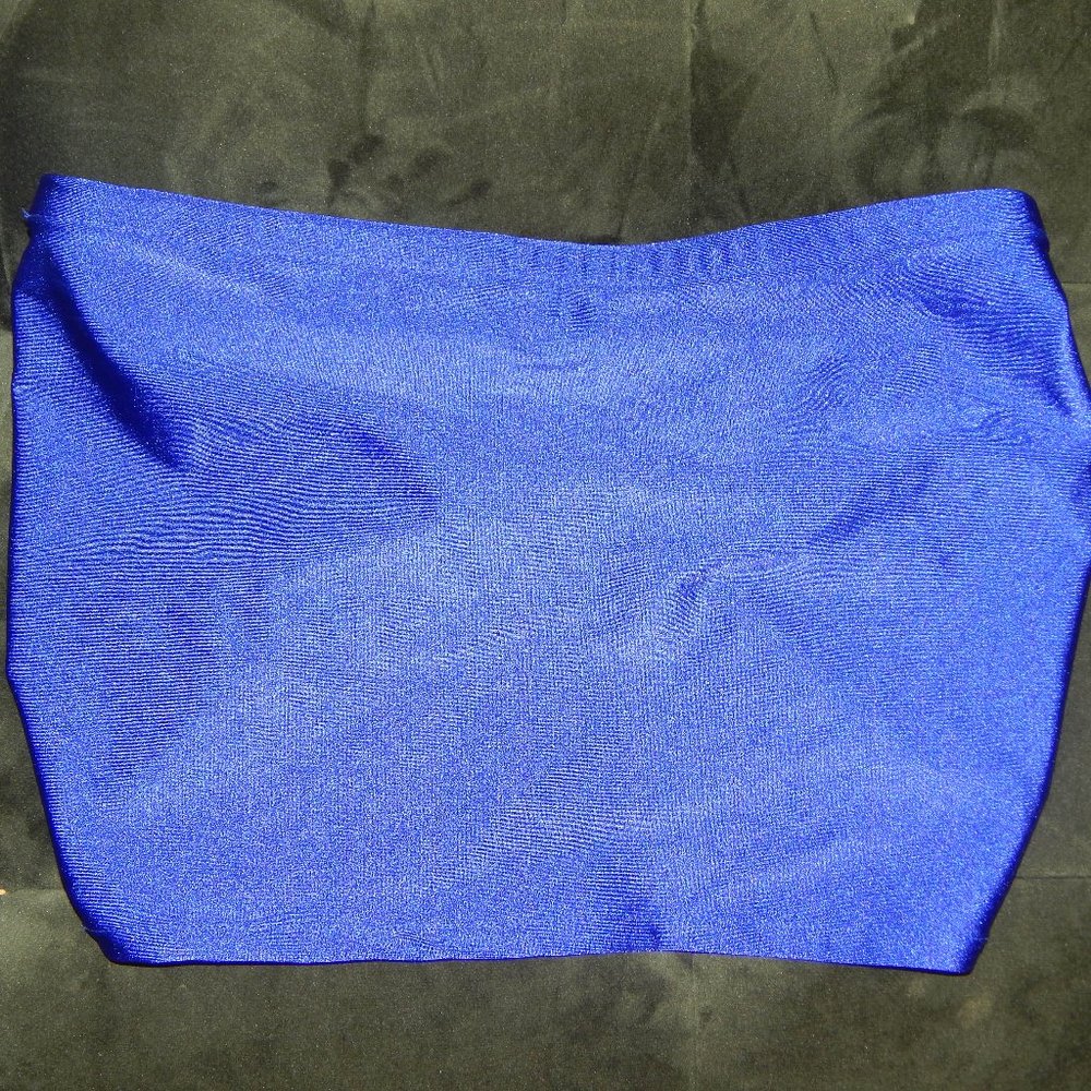 Blue Cropped Tube Top